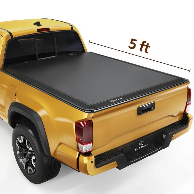 5.7ft Soft Roll Up Truck Bed Tonneau Cover Fits for Dodge Ram 1500 New Body Style 2019 2020 2021 2022 2023 2024 2025 5.7 ft Bed Without Rambox